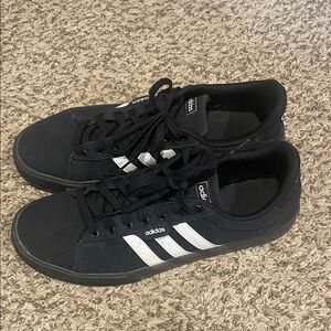 Adidas Men's Black and White Sneakers